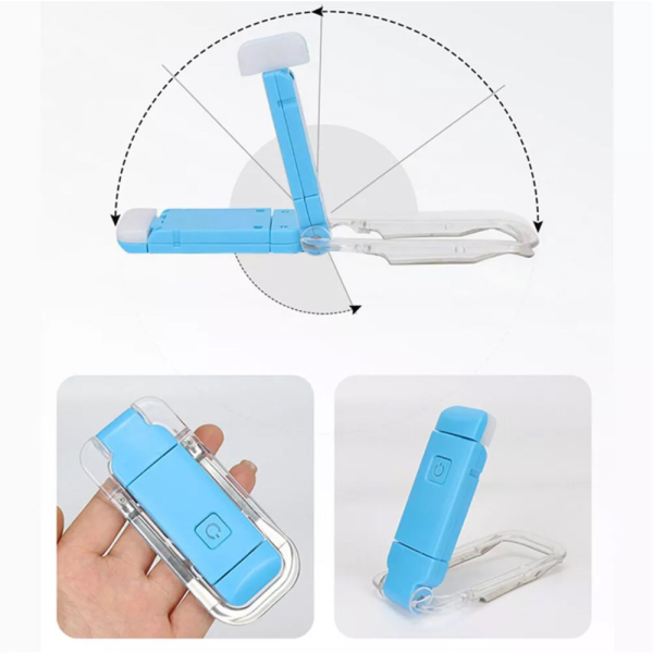 Book Light USB Rechargeable Portable Clip-on LED Reading Light