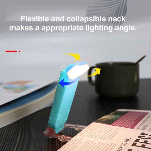 Book Light USB Rechargeable Portable Clip-on LED Reading Light